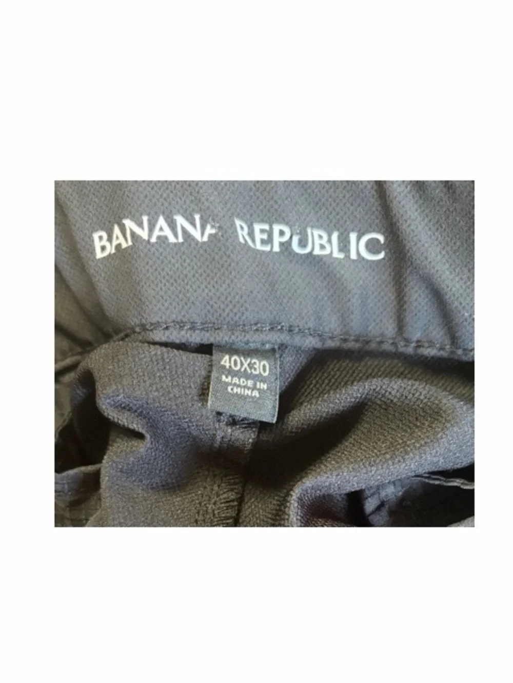 Banana Republic Men's Black‎ Flat Front Dress Pants